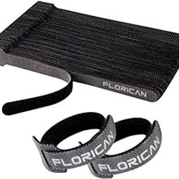 FLORICAN Cable Organiser, Cord Management System for PC, TV, Home Theater, Speaker & Cables, Reusable Cable Organizer for Desk, WFH Accessories, Reusable Cable Ties Strap (15 Pcs)-18