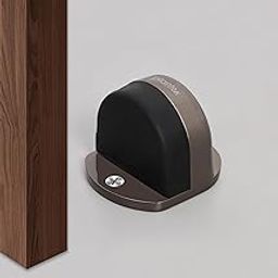 Plantex Premium Floor Mounted Door Buffer/Sound Dampening Rubber Buffer for Bed Room/Living Room/Kitchen/Bathroom Door – Pack of 1 (Satin Black)-52