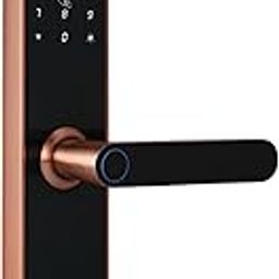Hafele RE-ACH Smart Digital Lock | Fingerprint | PIN | OTP | RFID Access Card | Mechanical Key | BLE | Mobile App | Privacy Feature | Antique Copper Finish | 1 Year Warranty-12