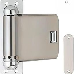 Decuds Heavy Duty Door Closer, SS Finish Long Time Durabilty 115mm x 115mm, 340g (Silver)-image-86