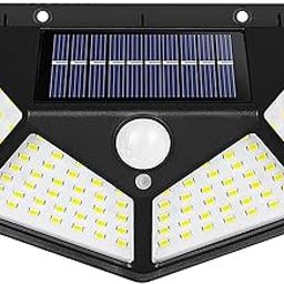 MONKTRIL ® 100-LED Motion Sensor Outdoor Light IP65 Waterproof Wireless Led Solar Light with 270 Degree Induction Range Solar Lights for Garden Home, Outdoors Pathways-image-113