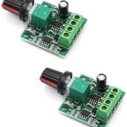 SP Electron DC 1.8V 3V 5V 6V 12V 2Amp PWM Motor Speed Controller Low Voltage Motor Speed Controller PWM 0~100% Adjustable Drive Module PWM Speed Controller DC Motor (Pack of 2)-18