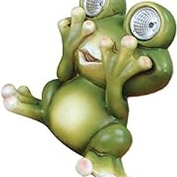 Abaodam Cartoon Frog Solar Night Light Resin Garden Adornment Cozy Illumination for Outdoor Spaces for Courtyards Lawn Decor Great Present for Friends Family-image-35