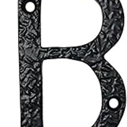 Adonai Hardware 3" Thin Cast Iron Letter "B" - Matte Black-picture-19