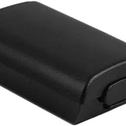 DKD Xbox 360 wireless controller replacement battery pack cover shell (black) (video game)-1