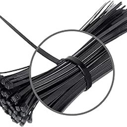 GreenHut Cable Ties, Heavy Duty Self-Locking Nylon Zip Tie Strap for Indoor & Outdoor Use, Black, 4 inch (100mm x 2.5mm) (Pack of 100)-11