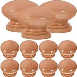 HOLIDYOYO 20set Wooden Cabinet Knobs Rustic Pulls for Cupboards and Wardrobes Easy to Install Lightweight Handles Natural Finish for Home Decor-image-75