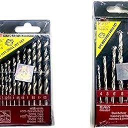 Jon Bhandari Tools Combo of 2 Drill Bit Set, 5 Pieces Masonry Drill Set & 13 Pieces High Speed Steel (HSS)-image-46