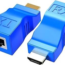 JK Vision HDMI Extender,HDMI to RJ45 Network Cable Extender Converter Repeater Over cat 5e / 6 1080p up to 30m Extender for HDTV PS4 STB 4K 2K-13