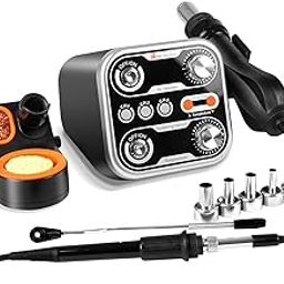 M-T 2 in 1 Hot Air Soldering and Rework Station, 760W High Power, Digital LED Display, 3 Preset Temperatures, Smart Sleep Mode, °F/°C, Correction of-image-70