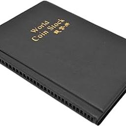 Jimdary Coin Album, Coin Book 120 Pockets Highly Durable PU Cover for Home for School for Office(Black)-picture-16