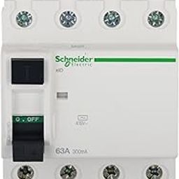 Schneider Electric Polycarbonate Acti 9 63 A 4-Pole 300mA RCCB (White), Standard (FE_A9N16260)-24