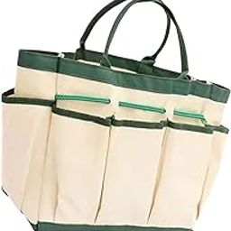 Garden Tool Storage Bag Handheld Garden Storage Bag for Electrician Gardener Beige S-image-38