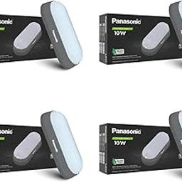 Panasonic 10W LED Bulkhead, IP54 Outdoor Waterproof Bulk Head for Garden Light (6500K Cool White-PK4)-image-85