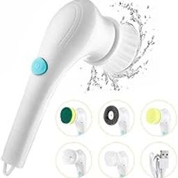 Electric Spin Scrubber with 5 Brush Heads, Cordless Cleaning Brush Tub Tile Scrubber for Home, Scrubber for Cleaning Kitchen, Window, Sink, Dish, Grout, Wall, Bathtub-image-96