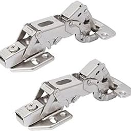 Godrej Furniture Fitting | SS Plain Corner Cabinet Hinge | 35mm Cup Diameter | 165° Opening Angle | Soft-Close for Frameless Cabinets & Wardrobes | Nickel-Plated Finish-17