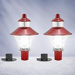 INVENTAA Optic FABULA 12W Gate Light for Home Gate Waterproof (Bronze Red) IP65 Unbreakable SS Finish Outdoor Gate Light for Home and Commercial Spaces | Pillar Garden Lights (2, Cool White)-image-69