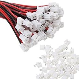 CONSONANTIAM Mini Micro Jst 2.0 Ph 2-Pin Connector Plug Male with 150mm Cable & Female (10, 10-Set)-19