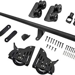UJEAVETTE Rolling Library Ladder Hardware Kit High Performance Top Roller-image-87