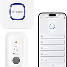 MAXCIO Smart Water Leak Sensors for Home, WiFi Wireless Drip Water Leak Detectors-20