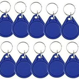 Navkar Systems MIFARE 1K Waterproof 13.56MHz RFID Key Fob Proximity ID Card Smart Token Tag Keypad Card for Door Entry Access Control System for Security Lock (10)-31