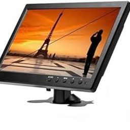 SKPM 10.1' In Hd Monitor Mini Tv&Computer Display Tft Lcd Color Screen For Car Backup Camera&Home Security System Built In Speaker Support Bnc/Avi/Vga/Hdmi Input,Compatible For Pc,Dvd,Tv,,Black-19