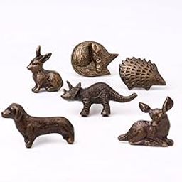 Indian-Shelf 6 Pieces Cute Antique Animals Drawer Knobs Kids Decorative Wardrobe Cupboard Door Knobs Pulls Handles for Home Furniture Decor-image-90