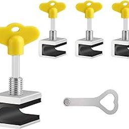 Window Locks,4 Sets Sliding Window Locks with Key for Vertical & Horizontal Sliding Windows Doors,Easv to Install,Adjustable Security Window Lock for Patio Bedroom Home and Office (Silver)-image-90