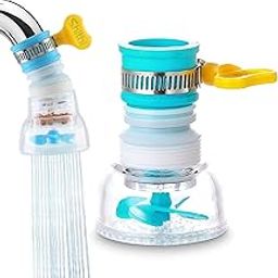 SHITHI 360° Rotating Water Saving Faucet | Multi-Angle Adjustable Tap Extension for Kitchen Sink | Splash-Proof Filter Nozzle for Washing & Cleaning (Multicolor) - Pack Of 2-picture-8