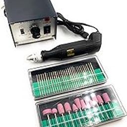 Aone Mini Electric Premium PCB Drill Rotary Machine with Adapter,Diamond Coated & Stone Bur Set Engraving,Drilling,Polishing,Grinding,Buffing on Metal,Plastic,Wax for Jewellery Making,Hobby Craft DIY-picture-12