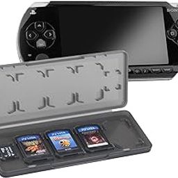OSTENT 10 in 1 Game Memory Card Holder Case Storage Box Compatible for Sony PSV PS Vita Color Black-17