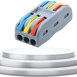 Nidy® 5Pcs Compact Lever Wire Nut Connector (3 in 3 Out), Splicing Wire Connector, Universal Quick Wiring Cable Connection Push-in Conductor Terminal Block Reusable, CE & RoHS Certified, 28-12 AWG-image-34