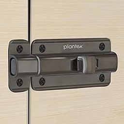 Plantex Premium Heavy Duty Door Stopper/Door Lock Latch for Home and Office Doors - Pack of 1 (Satin Black-Matt)-15