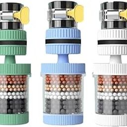 Onlinenest™ Six Layer 360° Rotating Activated Carbon Faucet Water Filters | Universal Interface Home, Kitchen Faucet Tap Water Purifier Filter - Pack of 3 | Random Colour|-27