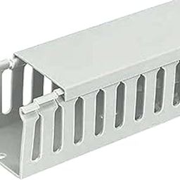 EVNCOM Cable Cover for Hiding WireCasing for Tube Wire Insulation Tube Casing PVC 1 Meter Length Cable Management Channel White PVC 2.5 inch Pack of 2-image-56