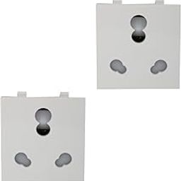Anchor Roma Twin Socket Heavy Duty 30828, White, 10/20 amp 240V, (Pack of 2)-11