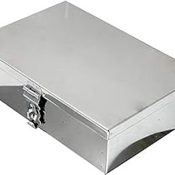 GvanyS™ Stainless Steel Storage Boxes, Cash Peti, Pooja Peti,Organizer, Vanity Box,Safe Locker Box -7 Inch Storage Box (Steel) (7 Inch)-image-6