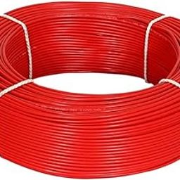 Chargeworld Flexible 4mm Copper Wire for Home or Domestic Industrial Electric Wiring, Electric Wire-5Mtr (Red Color)-22