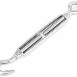 awesome Turnbuckle Mild Steel Galvanized - Wire Rope Turnbuckle Straining Screw Open Body Rigging Wire Rope Tension Hook (16mm)-picture-4