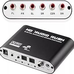 1Goal® Audio Decoder 5.1 Audio Decoder Surround Sound Rush for STB DVD Player HD Player Xbox 360-23