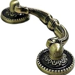 Techlife's Antique Finish Cabinet Door/Drawer Pull Handle Set of 4 (Brownish Yellow)-image-3