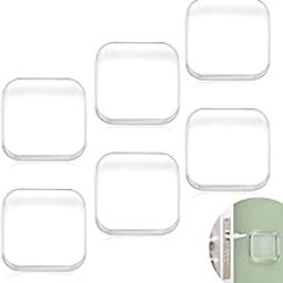 ZIBUYU® Door Stopper for Home Rubber Clear Rubber Door Bumper Stopers Wall Protector Square Gel Buffer Self-Adhesive Gel Bumper Use for Glass/Table/Home/Tiles/Office/Furniture Accessories [6Pc]-image-16