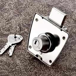 Drawer Lock Cabinet Lock with Square Base Plate, Metal Construction, 2 Keys Included-image-92