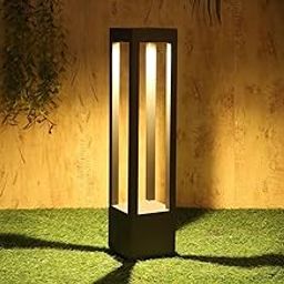 AK Lighting Sleek Rectangular Bollard Garden Light | IP65 Waterproof Household Pole Lantern Lamp (2 FT)-image-46
