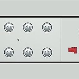 Smarteefi 8 Port Modular WiFi Smart Switch Board, 7 Smart Switch, 1 Smart Plug, Guaranteed Schedules, Compatible with Alexa & Google Home, White (Size: 6M (220mmx90mmx40mm))-7