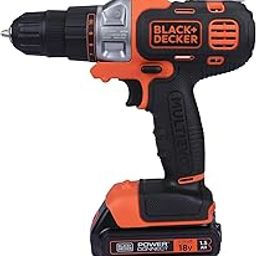 BLACK+DECKER MT218K-GB 18V 10mm Li-ion Cordless Multi-Evo Multitool Starter Kit with Drill Driver Head (Orange)-18