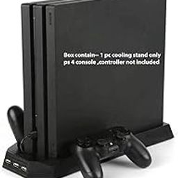 New World Vertical Stand Cooling Fan Controller Charger Dock USB Hub for Sony PS4 Pro Console-22