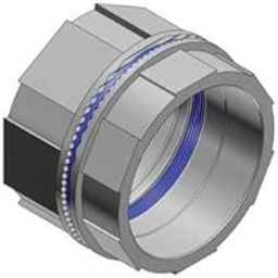 T&B H050BHD Conduit Bulkhead Fitting with Thermoplastic Insulated Throat, 1/2 in, for Use with IMC/Rigid Conduit, Zinc-8