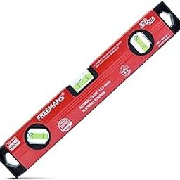 FREEMANS Box Section Aluminum Spirit Level with Magnet 30cm-18