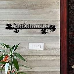 UNKAR EXPORTS INDIA | Customized | Personalized | Stylish | Waterproof | Name Plats | Metal Plate | for Home Entrance | Outdoor | Metal | Door Plates for Flat | Bungalow | & Apartment | long Lasting-image-21